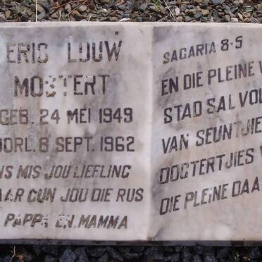 MOSTERT Eric Louw 1949-1962