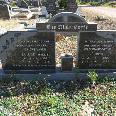 MOLENDORFF D.J.M., van 1921-1976 & J. 1925-2017