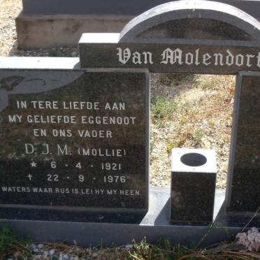 MOLENDORFF D.J.M., van 1921-1976