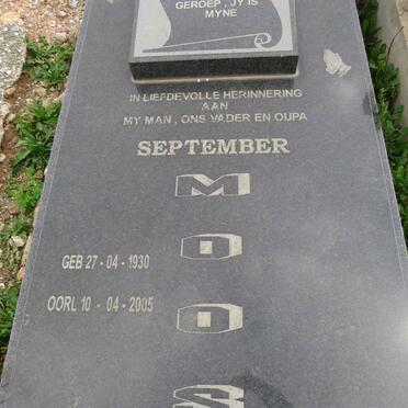 MOOS September 1930-2005