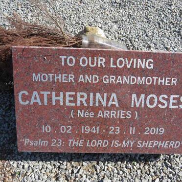 MOSES Catherina nee ARRIES 1941-2019