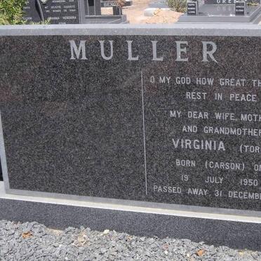 MULLER Virginia nee CARSON -1950