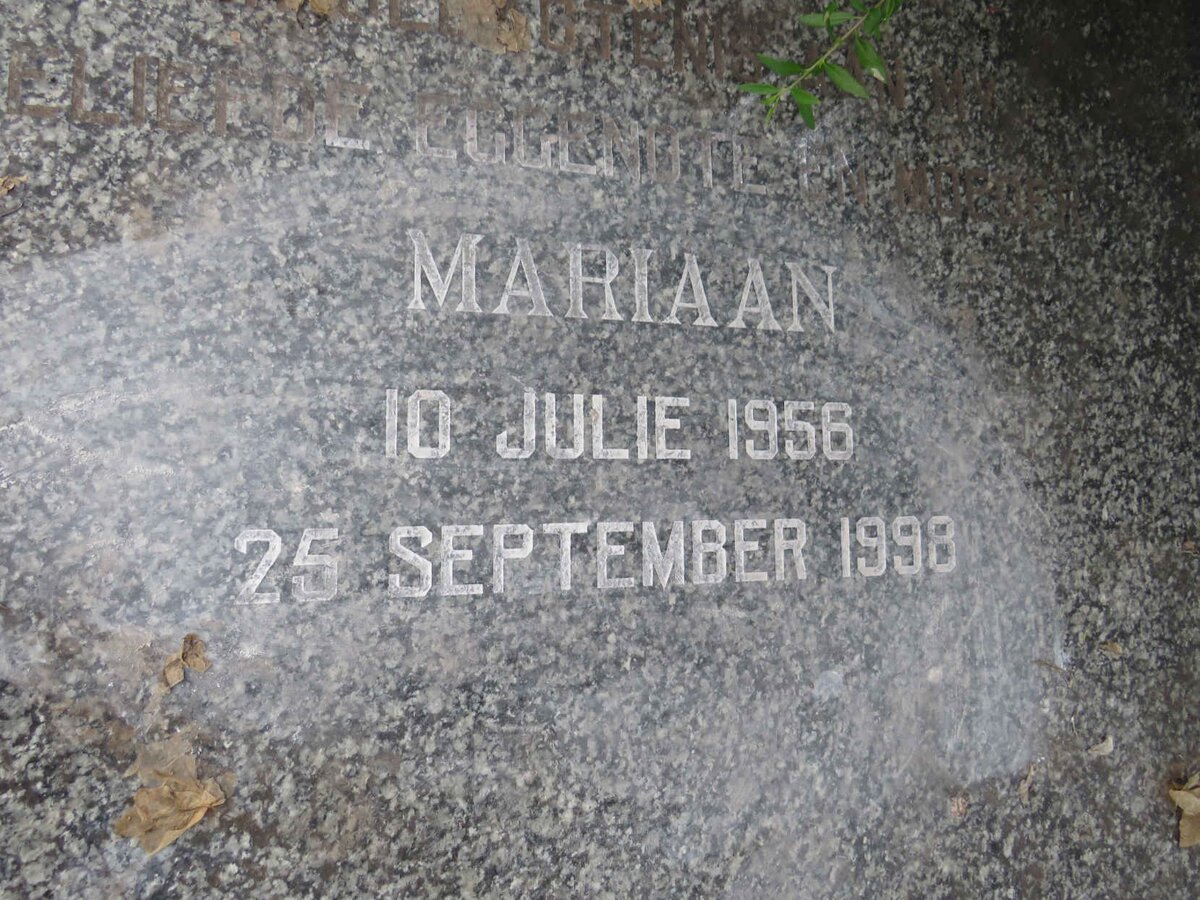 NEETHLING Maria Magdalena nee STASSEN 1956-1998 _2