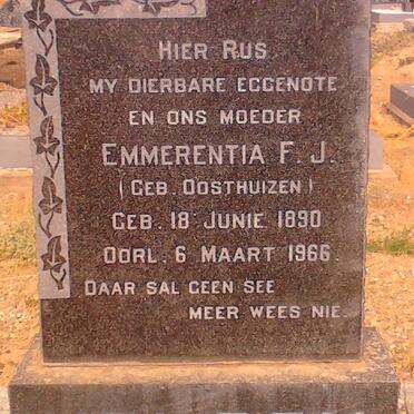 NELSON Emmerentia F.J. nee OOSTHUIZEN 1890-1966