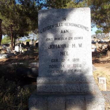 NEL Johanna M.W. 1891-1968