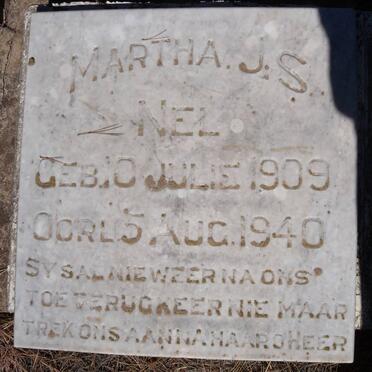 NEL Martha J.S. 1909-1940