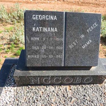 NGCOBO Georgina Katinana 1926-1992
