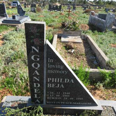 NGQANDELA Philda Beja 1940-1995