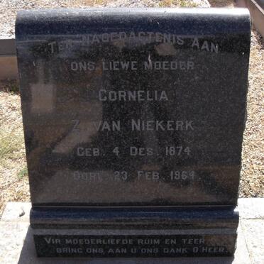 NIEKERK Cornelia, van 1874-1964