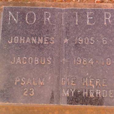 NORTIER Johannes Jacobus 1905-1984