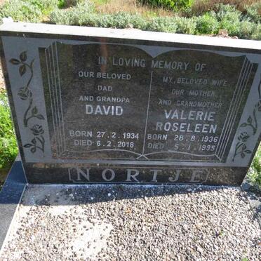 NORTJE David 1934-2018 & Valerie Roseleen 1936-1995