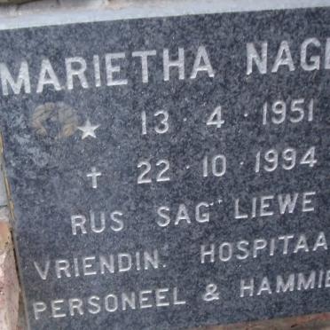 NAGEL Marietha 1951-1994