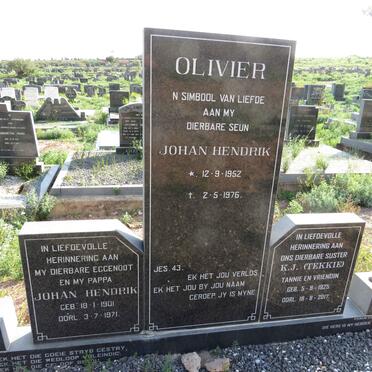 OLIVIER John Hendrik 1901-1971 & K.J. 1925-2017 :: OLIVIER Johan Hendrik 1952-1976_1