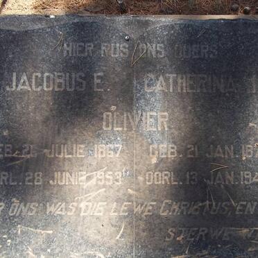 OLIVIER Jacobus E. 1867-1953 &amp; Catherina J.E. 1872-1945