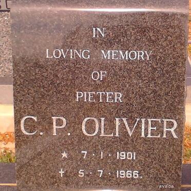 OLIVIER Pieter C.P. 1901-1966