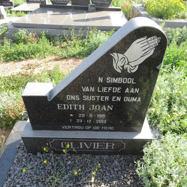 OLIVIER Edith Joan 1915-2013