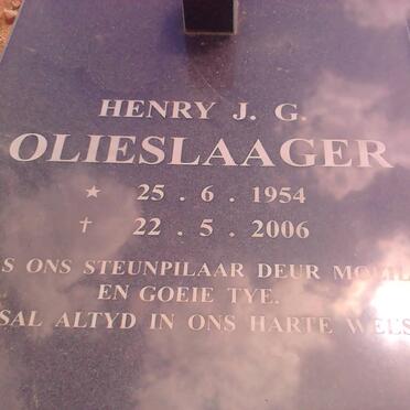 OLIESLAAGER Henry J.G. 1954-2006