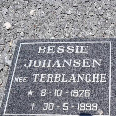 JOHANSEN Bessie nee TERBLANCHE 1926-1999