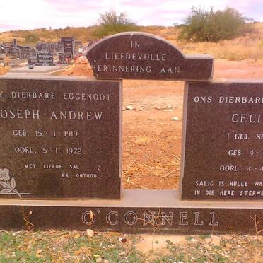 O'CONNELL Joseph Andrew 1919-1972 &amp; Cecile SPIES 1918-1976