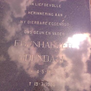 ODENDAAL Ebenhaezer 193?-1988