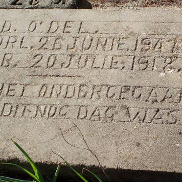 O'DEL D. 18??-1918
