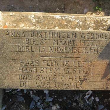 OOSTHUIZEN Anna 1927-1943