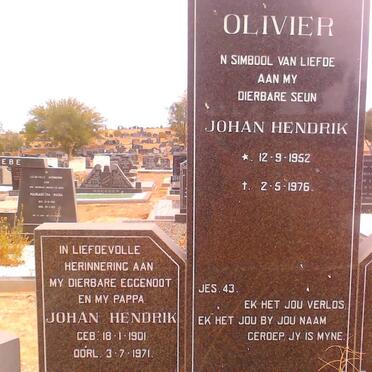 OLIVIER Johan Hendrik 1901-1971 :: OLIVIER Johan Hendrik 1952-1976
