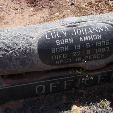 OFFICER Lucy Johanna nee AMMON 1906-1987