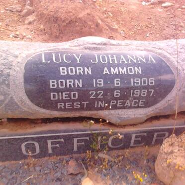 OFFICER Lucy Johanna nee AMMON 1906-1987