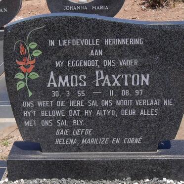 PAXTON Amos 1955-1997