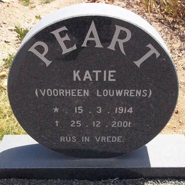 PEART Katie voorheen LOUWRENS 1914-2001