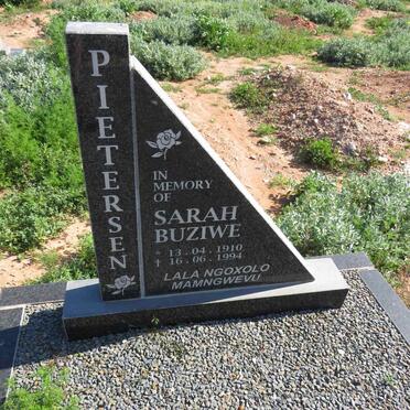 PIETERSEN Sarah Buziwe 1910-1994