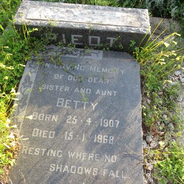 PIEDT Betty 1907-1968