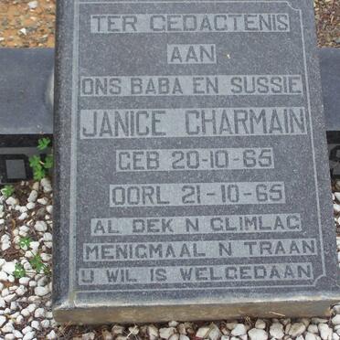 PLESSIS Janice Charmain, du 1965-1965