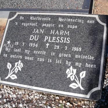 PLESSIS Jan Harm, du 1934-1969