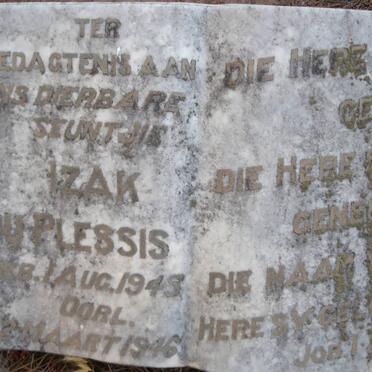 PLESSIS Izak, du 1943-1946