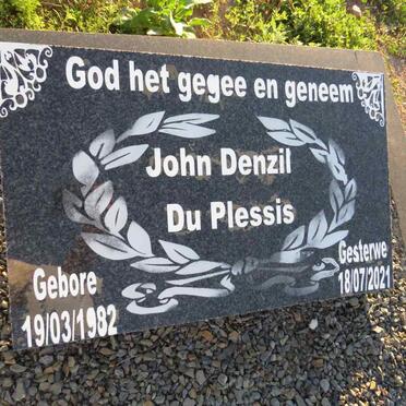 PLESSIS John Denzil, du 1982-2021