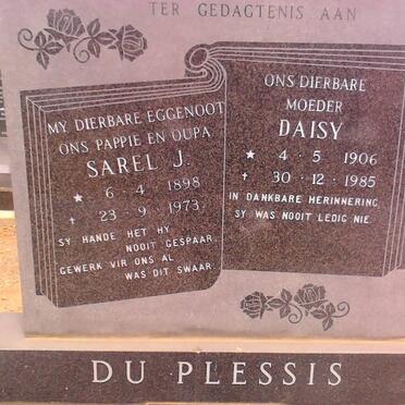 PLESSIS Sarel J., du 1898-1973 &amp; Daisy 1906-1985 