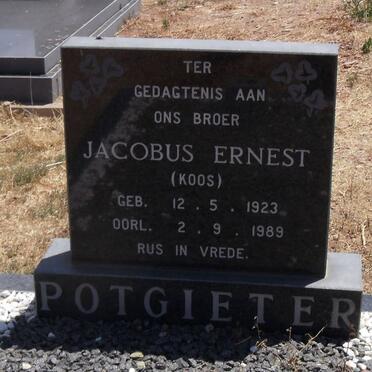 POTGIETER Jacobus Ernest 1923-1989