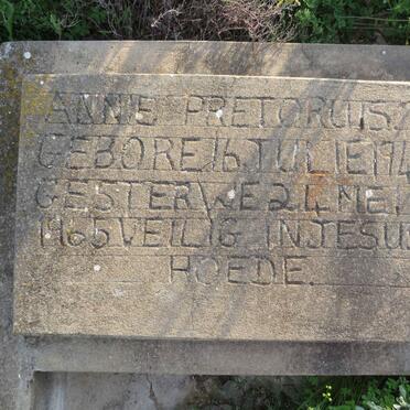 PRETORIUS Annie 1948-1965