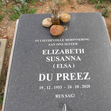 PREEZ Elizabeth Susanna, du 1953-2020