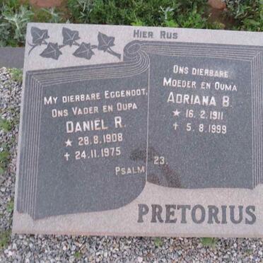 PRETORIUS Daniel R. 1908-1975 & Adriana B. 1911-1999