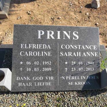 PRINS Constance Sarah Anne 1944-2013 :: PRINS Elfrieda Caroline 1952-2009 