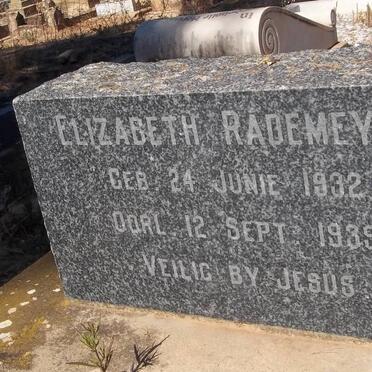RADEMEYER Elizabeth 1932-1939