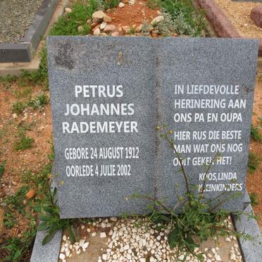 RADEMEYER Petrus Johannes 1912-2002