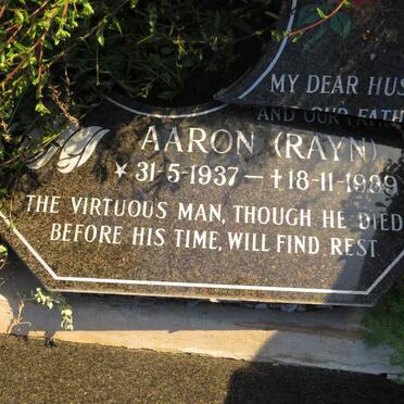 RENSBURG Aaron 1937-1989 & Valerie Henrietta 1937-2017 :: RENSBURG Moses 1935-1992