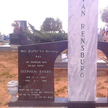RENSBURG Stephen Evert, van 1942-1988