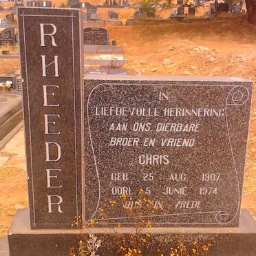 RHEEDER Chris 1907-1974