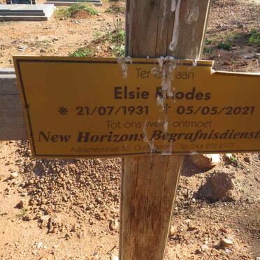 RHODES Elsie 1931-2021