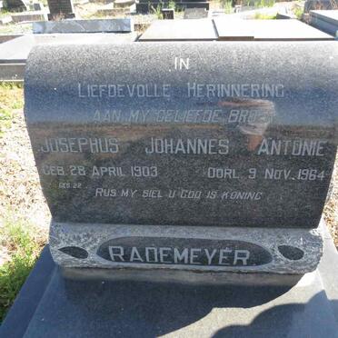 RADEMEYER Josephus Johannes Antonie 1903-1964